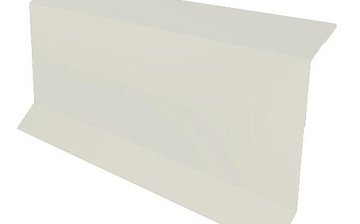 Планка примыкания в штробу Grand Line с покрытием Полиэстер 0,45 мм RAL 9003