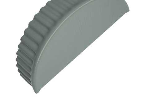 Торцевая заглушка Grand Line с покрытием Полиэстер 0,45 мм RAL 7005