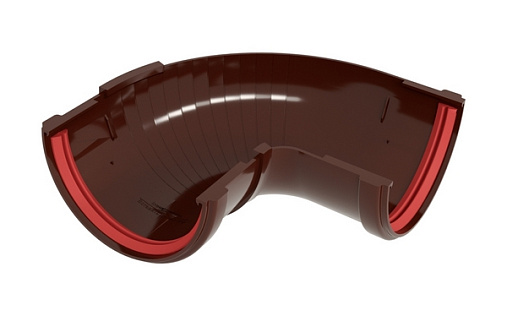 Угол желоба составной ПВХ 120 мм Grand Line Классика 90 - 150 градусов RAL 8017