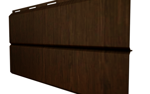 Металлический сайдинг Grand Line ЭкоБрус Choco Wood с покрытием Colority Print 0.45 мм