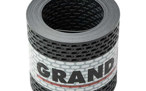 Лента вентиляционная Grand Line чёрный, 5 м x 10 см