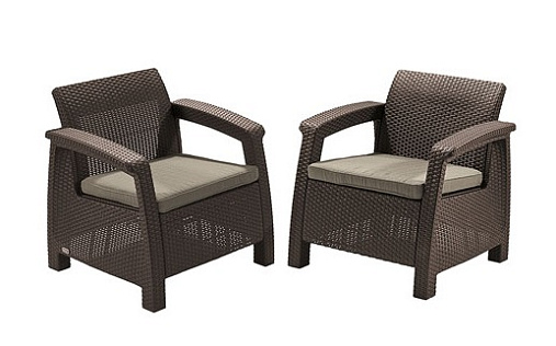 Два кресла Corfu duo KETER