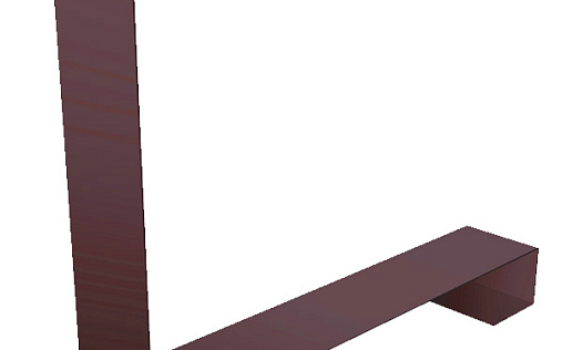 Планка нижнего примыкания к трубе для Кликфальц Pro Grand Line с покрытием Полиэстер 0,7 мм RAL 3005