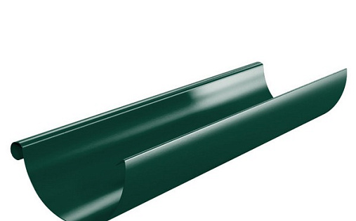 Металлический желоб 3 м Металл Профиль Foramina 125 мм RAL 6005