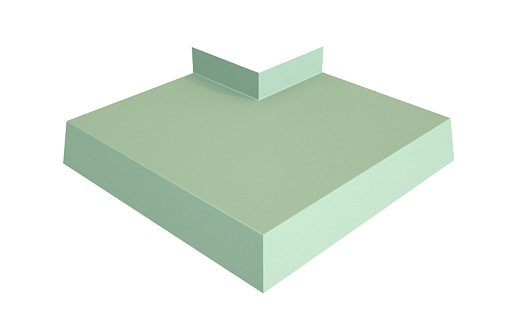 Угол отлива 150 внешний Grand Line с покрытием Полиэстер 0,45 мм RAL 6019