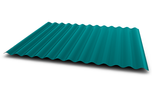 Профнастил МП18-1100 (A,B) 0.45 мм Полиэстер RAL 5021