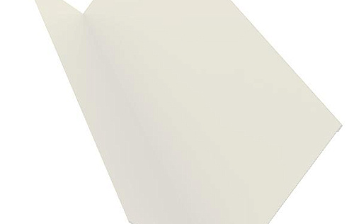 Планка примыкания 130x160 Grand Line с покрытием Полиэстер 0,7 мм RAL 9003