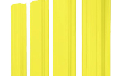 Штакетник Grand Line Прямоугольный с покрытием Полиэстер 0,45 мм RAL 1018