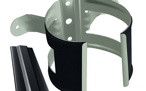 Кронштейн трубы на дерево Grand Line Optima 90 мм RAL 7024