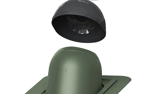 Проходной элемент Vilpe Piippu No.2 круглый Зелёный