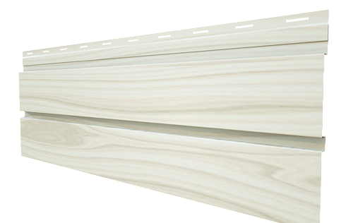 Металлический сайдинг Grand Line Квадро брус White Wood с покрытием Colority Print 0.45 мм