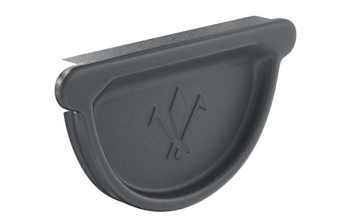 Универсальная заглушка желоба Aquasystem Премиум 125 мм, Pural Matt, RR 23