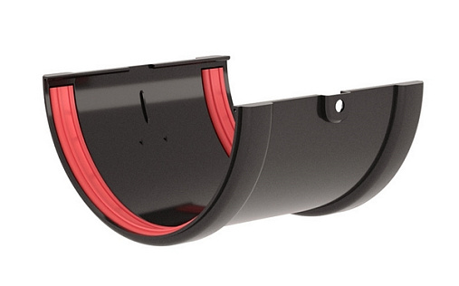 Соединитель желоба ПВХ Grand Line Классика 120 мм RAL 7024