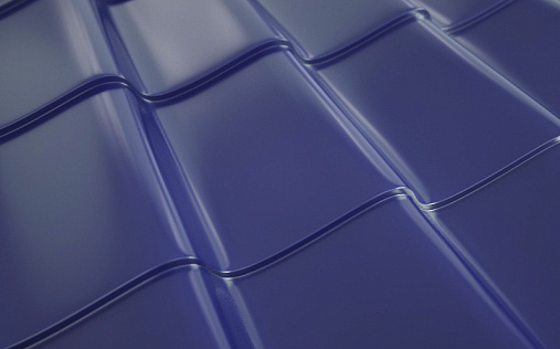 Металлочерепица Ламонтерра RAL 5005 с покрытием Purman 0.5 мм