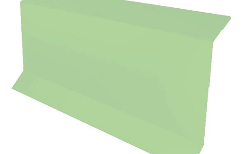 Планка примыкания в штробу Grand Line с покрытием Полиэстер 0,45 мм RAL 6019