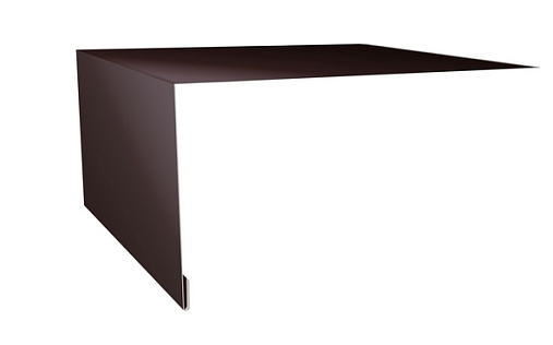 Планка околооконная простая 250x75 Grand Line с покрытием Полиэстер 0,45 мм RAL 8017