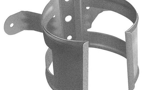 Кронштейн трубы на дерево Grand Line 90 мм Алюцинк