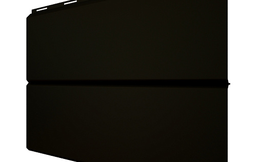 Металлический сайдинг Металл Профиль Lбрус XL Накатка RAL 9005 с покрытием VikingMP 0.45 мм