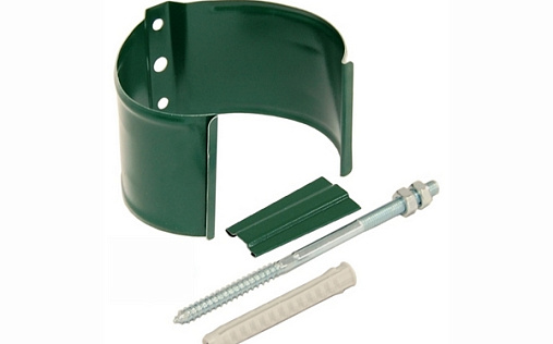 Хомут трубы металлический на кирпич ПВХ Grand Line Дизайн 135/90 RAL 6005