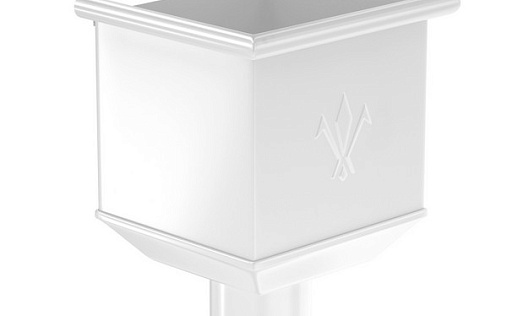 Водосборная воронка квадратная Aquasystem Премиум 125/90 мм, Pural, RR 20