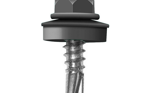 Кровельный саморез по дереву Daxmer 4,8x29 RAL 9005 (250 шт) сверло №1