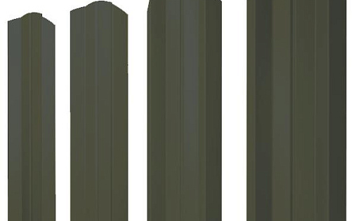 Штакетник фигурный Grand Line М-образный B с покрытием Полиэстер 0,4 мм RAL 7016