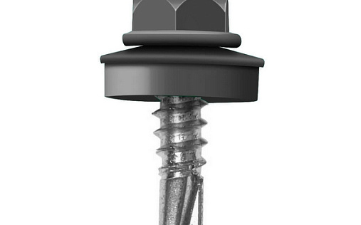 Кровельный саморез по дереву Daxmer 4,8x29 RAL 9004 (250 шт) сверло №1