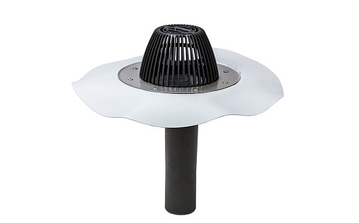 Водосточная воронка Vilpe AM-075, фланец Алькорплан, светло-серый