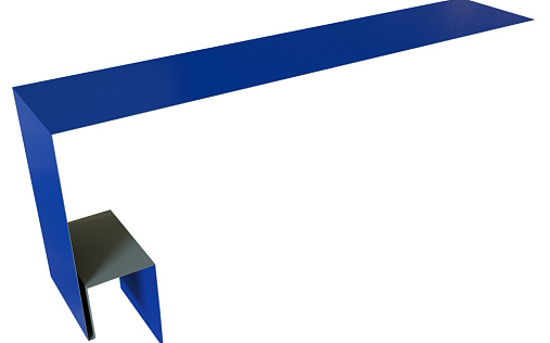 Планка околооконная сложная 200x75x18 (j-фаска) Grand Line с покрытием Satin 0,5 мм RAL 5005