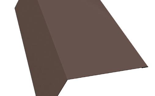 Карнизная планка 100x65 Grand Line с покрытием Полиэстер 0,7 мм RAL 8017