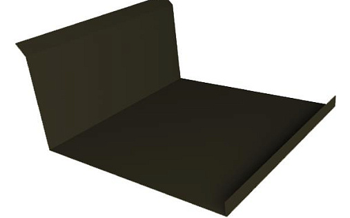 Планка нижнего примыкания 20х122х260х15 Grand Line с покрытием Полиэстер 0,45 мм RAL 9005