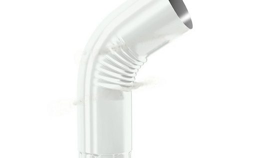 Колено трубы Металл Профиль Проект 60 градусов 150 мм RAL 9003