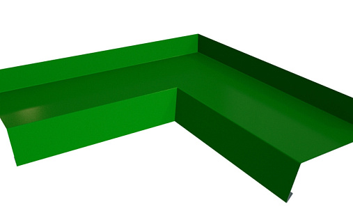 Угол отлива 100 внутренний Grand Line с покрытием Полиэстер 0,45 мм RAL 6002