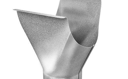 Воронка желоба Grand Line Optima 125/90 мм Оцинкованный