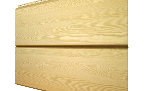 Металлический сайдинг Металл Профиль Lбрус XL Сосна с покрытием Ecosteel текстурированный 0.5 мм