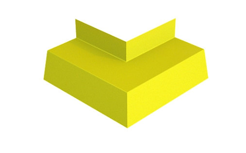 Угол отлива 50 внешний Grand Line с покрытием Полиэстер 0,45 мм RAL 1018