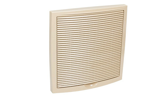 Наружная вентиляционная решётка Vilpe 375x375 Бежевый