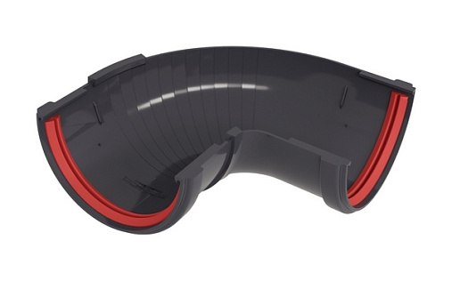 Угол желоба составной ПВХ 120 мм Grand Line Классика 90 - 150 градусов RAL 7024