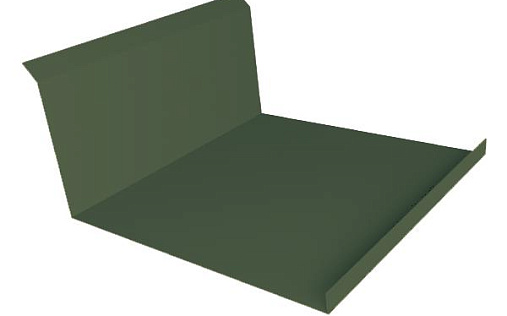 Планка нижнего примыкания 20х122х260х15 Grand Line с покрытием Полиэстер 0,45 мм RAL 6005