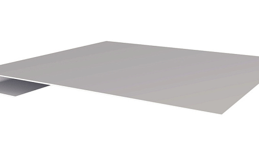 Планка завершающая Grand Line с покрытием Satin 0,5 мм RAL 9006