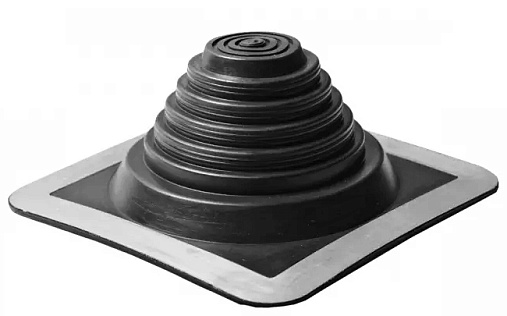 Проходка прямая Master Flash №3 диаметром 6-102 мм, 210х210 мм, чёрный, силикон