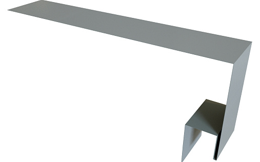 Планка околооконная сложная (Блок-хаус, Экобрус) 200x75x25 Grand Line с покрытием Satin 0,5 мм RAL 7004