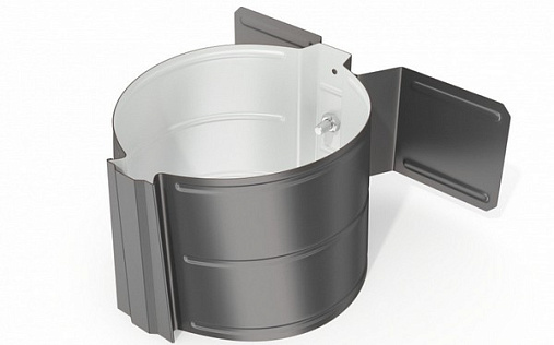 Кронштейн трубы на дерево Эконом 100 мм RAL 7024