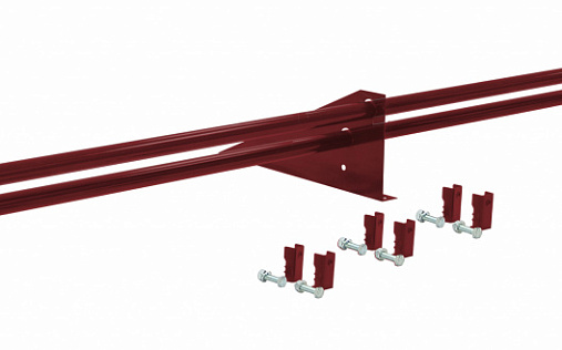 Снегозадержатель трубчатый для фальцевой кровли Optima RAL 3011 3м