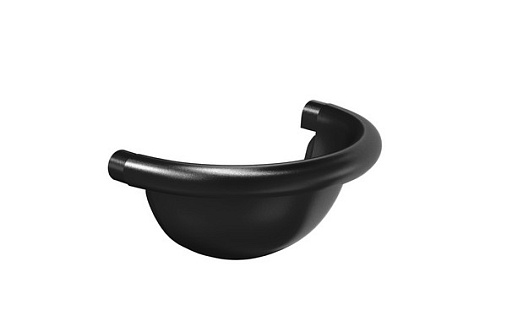 Полукруглая заглушка желоба Aquasystem Премиум 125 мм, Pural Matt, RR 33