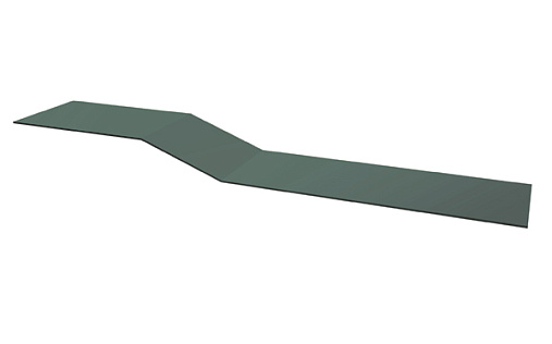 Крепежная планка фальц Grand Line с покрытием Полиэстер 0,45 мм RAL 7005