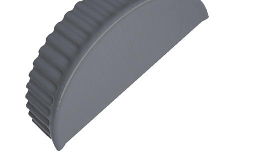 Малая торцевая заглушка Grand Line с покрытием Полиэстер 0,45 мм RAL 7024