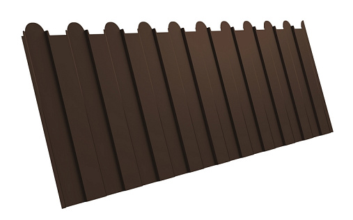 Фигурный профнастил С8-1150 (A) с покрытием Полиэстер 0.45 мм RAL 8017