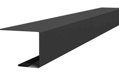 Планка завершающая для фальца Grand Line с покрытием Satin Matt TX 0,5 мм RAL 7016