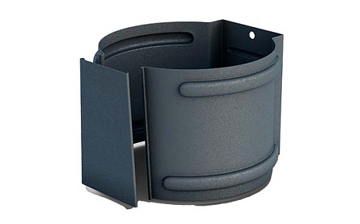 Кронштейн трубы 100 мм на кирпич Металл Профиль Foramina Freeze RAL 7024